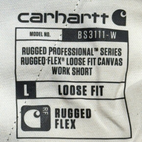 Carhartt Women's Rugged Flex Loose Dark Grey Canvas Shorts Size 6 NWT 10" Inseam - Picture 6 of 11